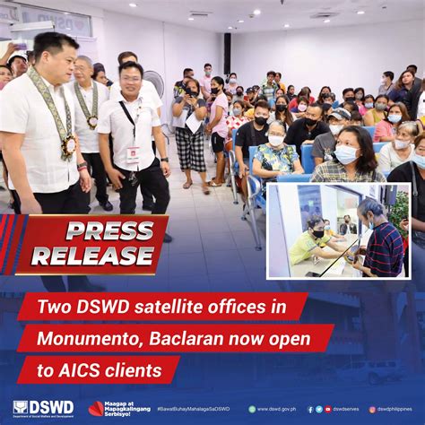 Two DSWD satellite offices in Monumento, Baclaran now open to AICS.